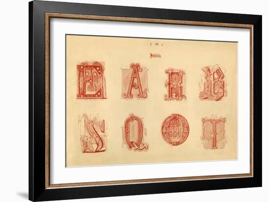 'Initials', 1862-Unknown-Framed Giclee Print