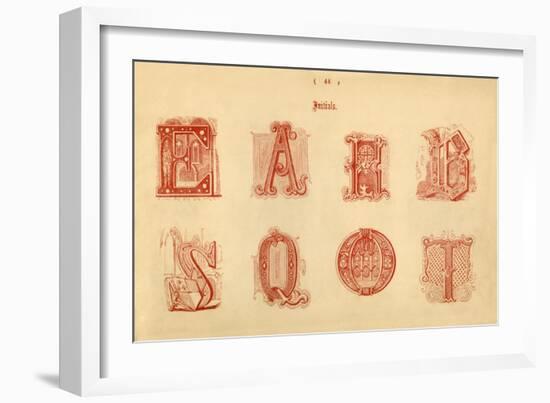 'Initials', 1862-Unknown-Framed Giclee Print