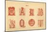 'Initials', 1862-Unknown-Mounted Giclee Print