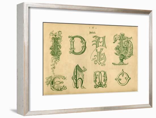 'Initials', 1862-Unknown-Framed Giclee Print