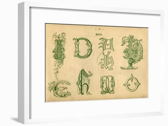 'Initials', 1862-Unknown-Framed Giclee Print