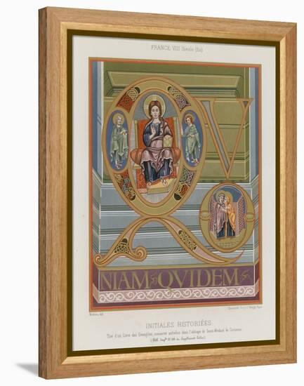 Initials from an 8th-Century Illuminated Manuscript-null-Framed Premier Image Canvas