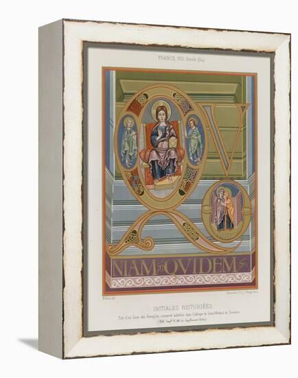 Initials from an 8th-Century Illuminated Manuscript-null-Framed Premier Image Canvas