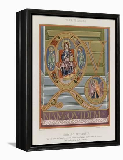 Initials from an 8th-Century Illuminated Manuscript-null-Framed Premier Image Canvas