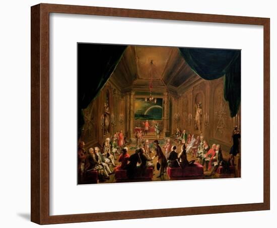 Initiation Ceremony in a Viennese Masonic Lodge During the Reign of Joseph II-Ignaz Unterberger-Framed Giclee Print