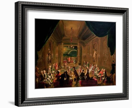 Initiation Ceremony in a Viennese Masonic Lodge During the Reign of Joseph II-Ignaz Unterberger-Framed Giclee Print