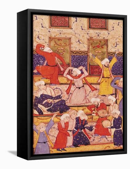 Initiation Dance, from a Book of Poems by Hafiz Shirazi-null-Framed Premier Image Canvas