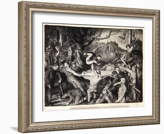 Initiation in the Frat, 1917-George Wesley Bellows-Framed Giclee Print