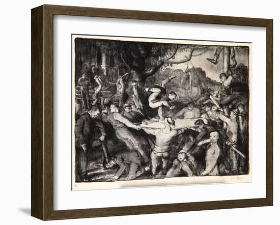 Initiation in the Frat, 1917-George Wesley Bellows-Framed Giclee Print