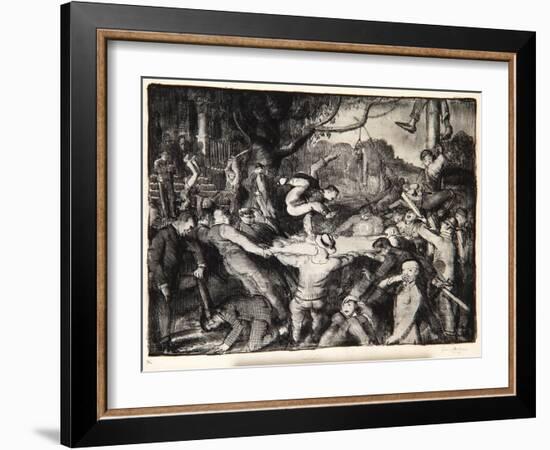 Initiation in the Frat, 1917-George Wesley Bellows-Framed Giclee Print