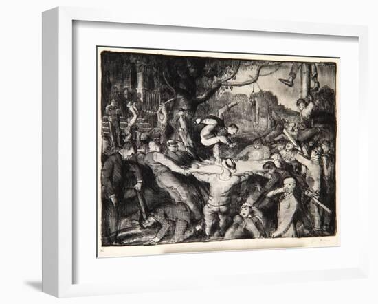 Initiation in the Frat, 1917-George Wesley Bellows-Framed Giclee Print