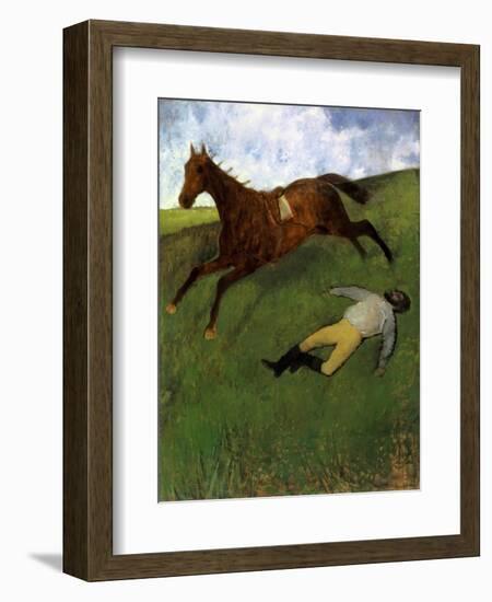 Injured Jockey, 1896-98-Edgar Degas-Framed Giclee Print