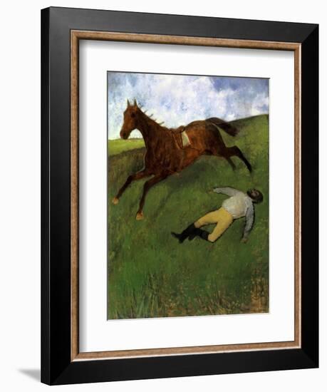 Injured Jockey, 1896-98-Edgar Degas-Framed Giclee Print