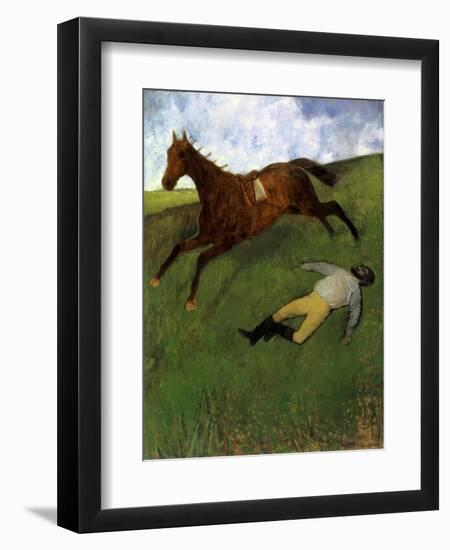 Injured Jockey, 1896-98-Edgar Degas-Framed Giclee Print