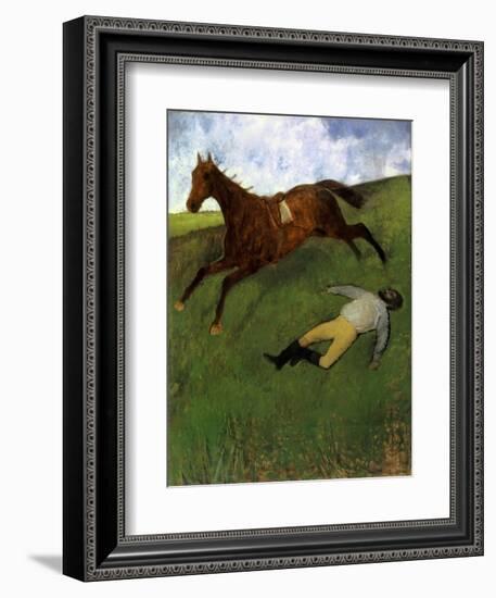 Injured Jockey, 1896-98-Edgar Degas-Framed Giclee Print