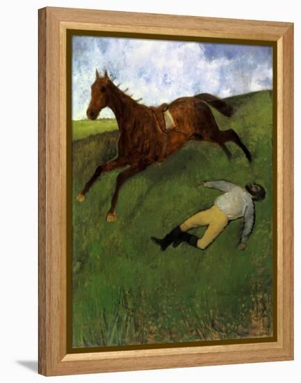 Injured Jockey, 1896-98-Edgar Degas-Framed Premier Image Canvas