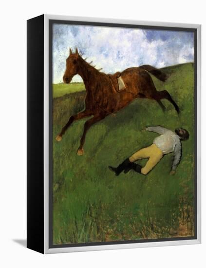 Injured Jockey, 1896-98-Edgar Degas-Framed Premier Image Canvas