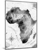 Ink Africa Map-anna42f-Mounted Art Print