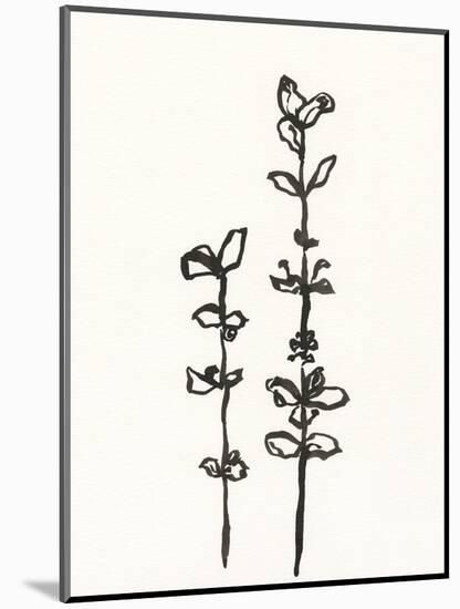 Ink Botanical Sketch VIII-J. Holland-Mounted Art Print
