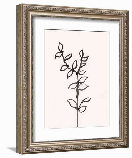 Ink Botanical Sketch X-J. Holland-Framed Art Print