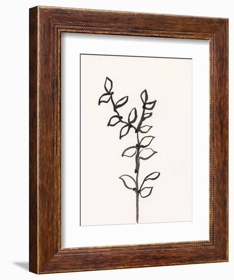Ink Botanical Sketch X-J. Holland-Framed Art Print