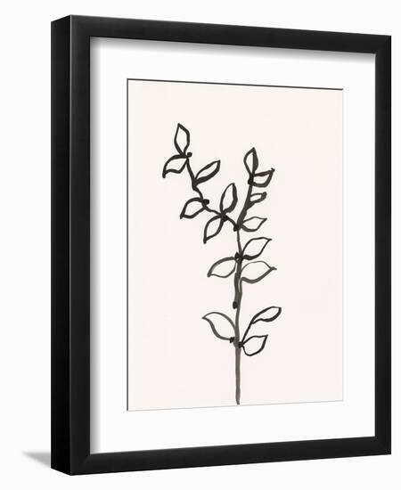 Ink Botanical Sketch X-J. Holland-Framed Art Print