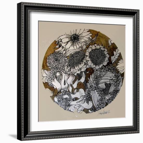 Ink drawing-Linda Arthurs-Framed Giclee Print