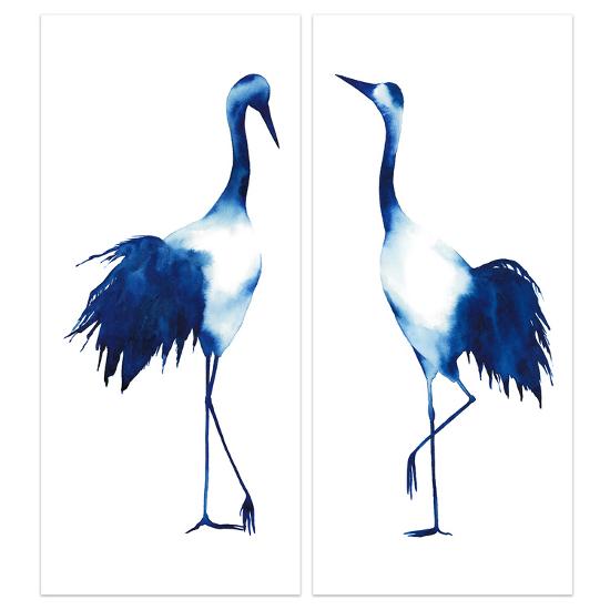Ink Drop Crane 1 2 Frameless Free Floating Tempered Glass Panel