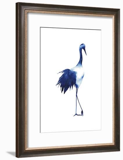 Ink Drop Crane I-Grace Popp-Framed Art Print