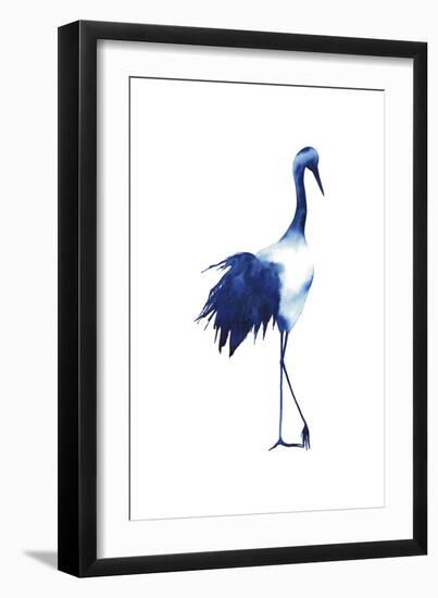 Ink Drop Crane I-Grace Popp-Framed Art Print