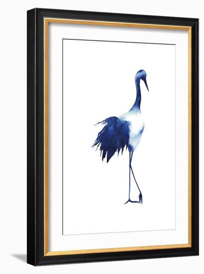 Ink Drop Crane I-Grace Popp-Framed Art Print