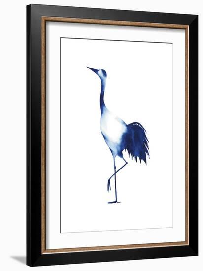 Ink Drop Crane II-Grace Popp-Framed Art Print