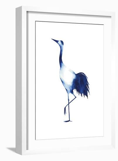 Ink Drop Crane II-Grace Popp-Framed Art Print