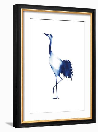 Ink Drop Crane II-Grace Popp-Framed Art Print