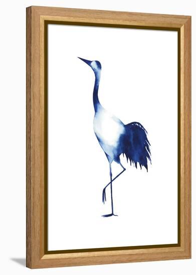 Ink Drop Crane II-Grace Popp-Framed Stretched Canvas