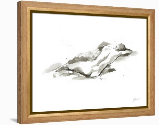 Ink Figure Study V-Ethan Harper-Framed Stretched Canvas