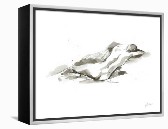 Ink Figure Study V-Ethan Harper-Framed Stretched Canvas