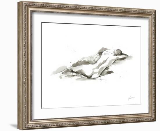 Ink Figure Study V-Ethan Harper-Framed Art Print