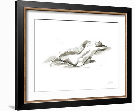 Ink Figure Study V-Ethan Harper-Framed Art Print