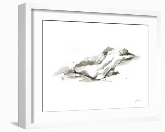 Ink Figure Study V-Ethan Harper-Framed Art Print