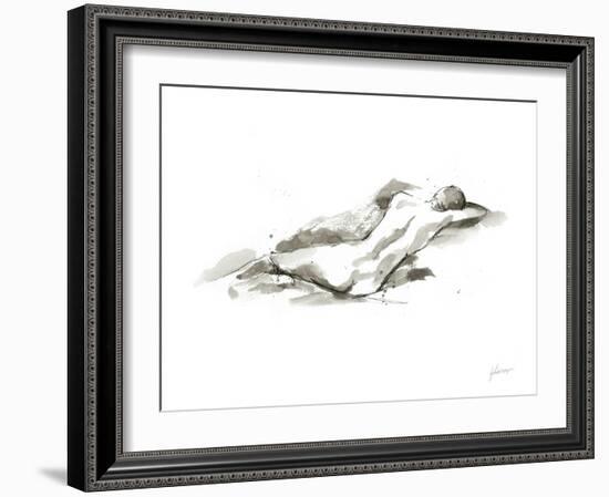 Ink Figure Study V-Ethan Harper-Framed Art Print