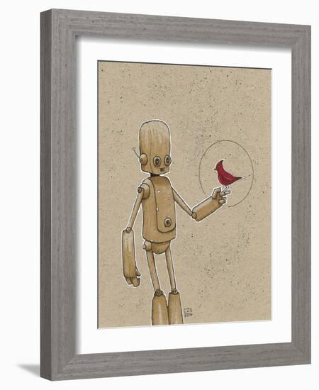 Ink Marker Bot Cardinal-Craig Snodgrass-Framed Giclee Print