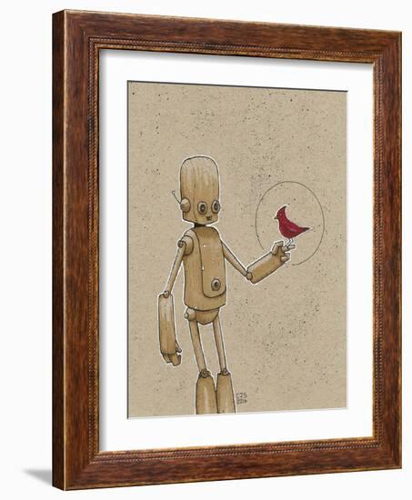 Ink Marker Bot Cardinal-Craig Snodgrass-Framed Giclee Print