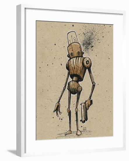 Ink Marker Bot Gunman-Craig Snodgrass-Framed Giclee Print