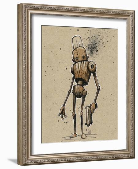 Ink Marker Bot Gunman-Craig Snodgrass-Framed Giclee Print
