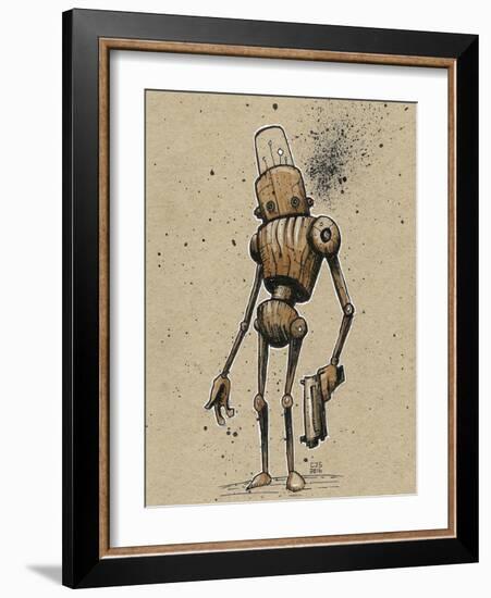 Ink Marker Bot Gunman-Craig Snodgrass-Framed Giclee Print