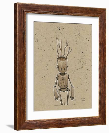 Ink Marker Bot Tree Bot-Craig Snodgrass-Framed Giclee Print