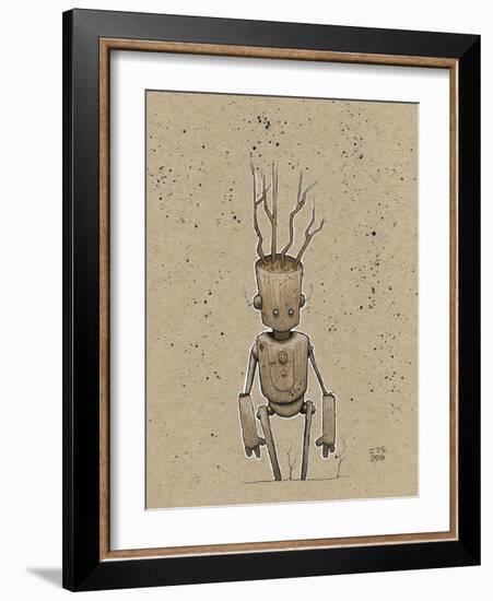 Ink Marker Bot Tree Bot-Craig Snodgrass-Framed Giclee Print