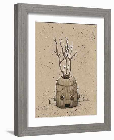 Ink Marker Bot Tree Pot-Craig Snodgrass-Framed Giclee Print