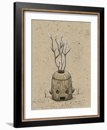 Ink Marker Bot Tree Pot-Craig Snodgrass-Framed Giclee Print